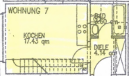 2-Raum-Wohnung am Hasselbachplatz, Magdeburg - Grundriss 5. OG - Unterer Bereich